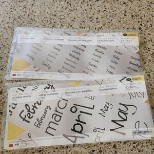 Creative Memories Jumbo Great Lengths Calendar Weeks, Calendar Months Bundle